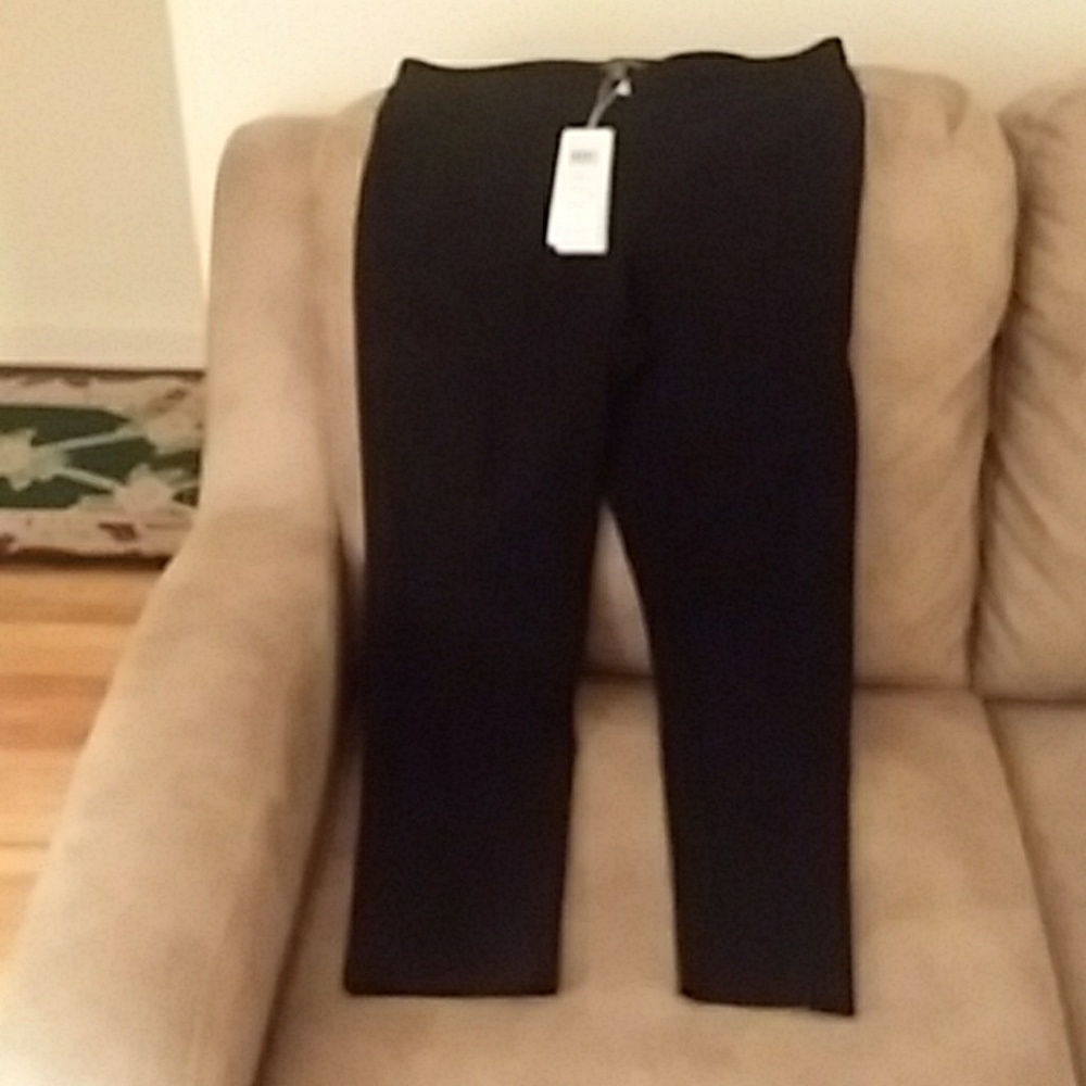 Eileen Fisher Size PMedium Black Skinny Pants